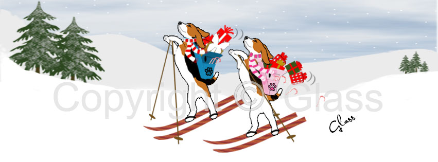 Christmas Rush Theme, cover photo,Sleepytown Beagles