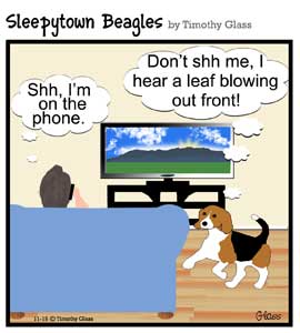Sleepytown beagles Cartoon