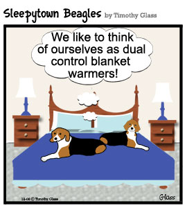 Sleepytown beagles Cartoon