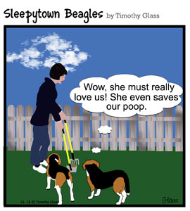 Sleepytown beagles Cartoon
