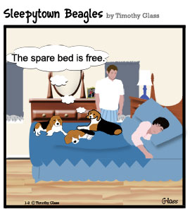 Sleepytown beagles Cartoon
