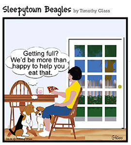 Sleepytown beagles Cartoon