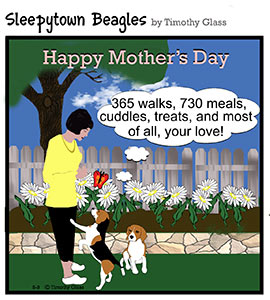 Sleepytown beagles Cartoon
