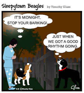 Sleepytown beagles Cartoon