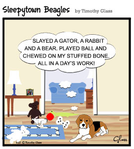 Sleepytown beagles Cartoon