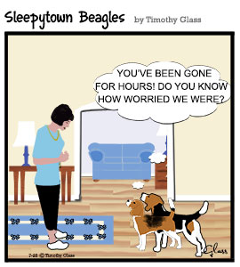 Sleepytown beagles Cartoon
