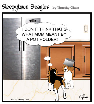 Sleepytown beagles Cartoon
