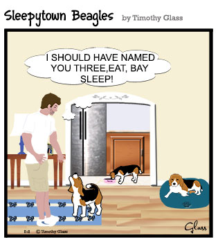 Sleepytown beagles Cartoon