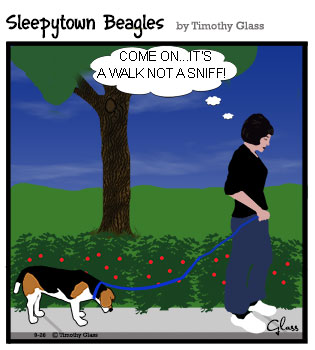Sleepytown beagles Cartoon
