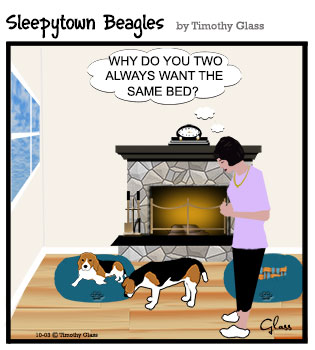 Sleepytown beagles Cartoon