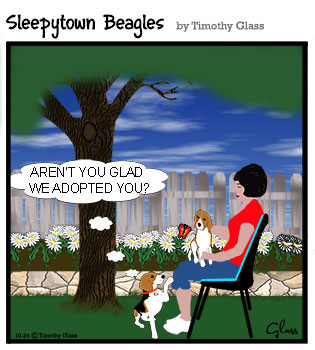 Sleepytown beagles Cartoon