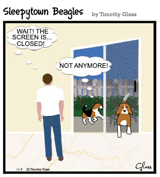 Sleepytown beagles Cartoon