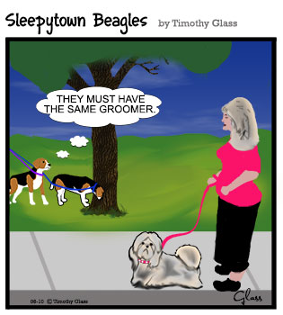 Sleepytown beagles Cartoon