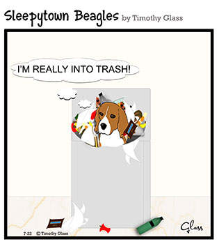 Sleepytown beagles Cartoon