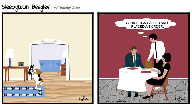 Sleepytown beagles Cartoon
