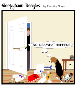 Sleepytown beagles Cartoon