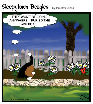 Sleepytown beagles Cartoon