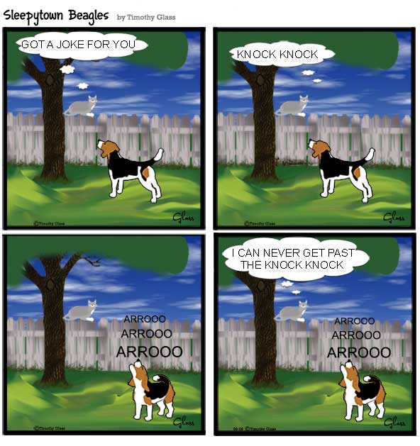 Sleepytown beagles Cartoon