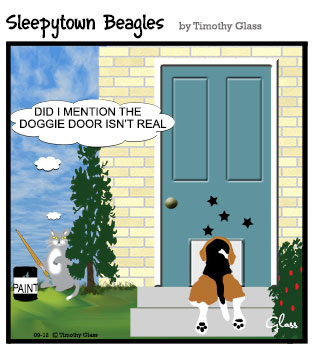 Sleepytown beagles Cartoon