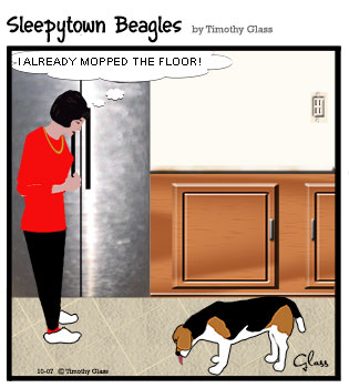 Sleepytown beagles Cartoon
