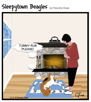 Sleepytown beagles Cartoon