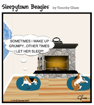 Sleepytown beagles Cartoon