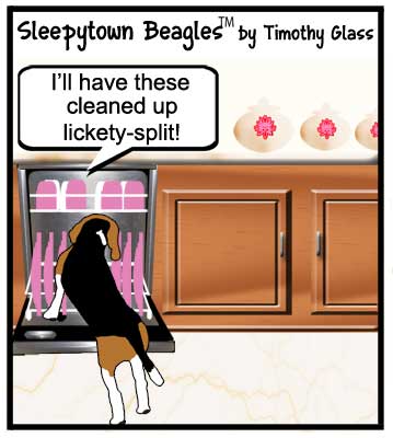 Sleepytown beagles Cartoon