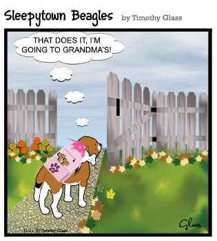 Sleepytown beagles Cartoon
