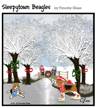 Sleepytown beagles Cartoon