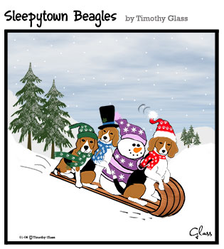 Sleepytown beagles Cartoon