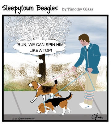 Sleepytown beagles Cartoon