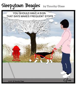 Sleepytown beagles Cartoon
