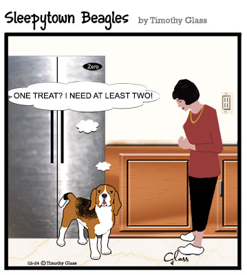 Sleepytown beagles Cartoon