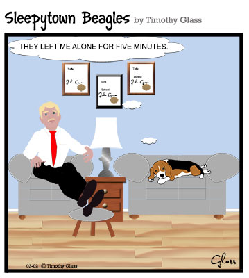 Sleepytown beagles Cartoon