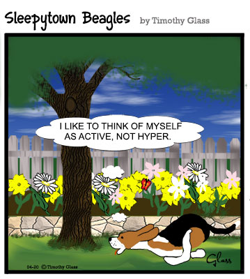 Sleepytown beagles Cartoon