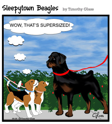 Sleepytown beagles Cartoon
