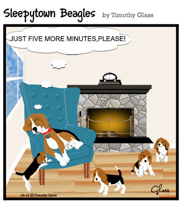 Sleepytown beagles Cartoon