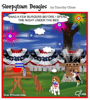 Sleepytown beagles Cartoon