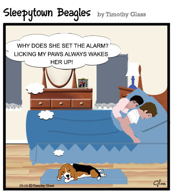 Sleepytown beagles Cartoon