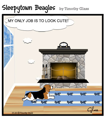 Sleepytown beagles Cartoon