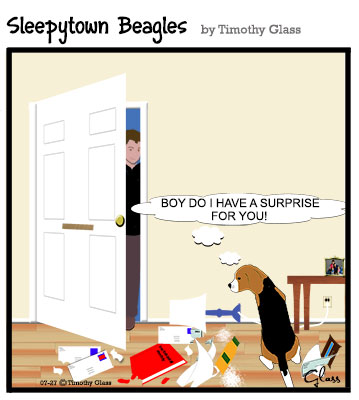 Sleepytown beagles Cartoon