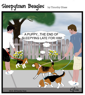 Sleepytown beagles Cartoon