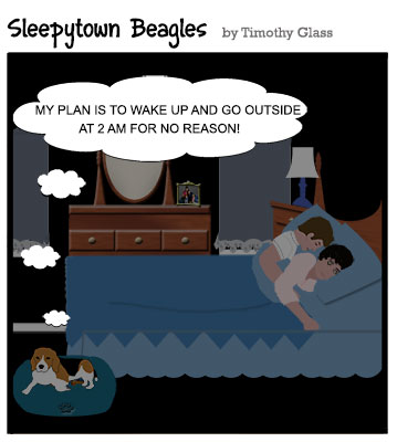 Sleepytown beagles Cartoon