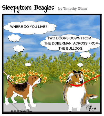 Sleepytown beagles Cartoon