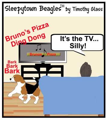 Sleepytown beagles Cartoon