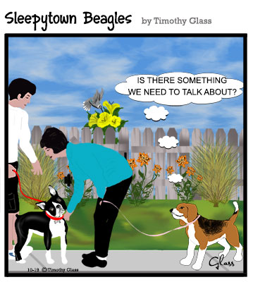 Sleepytown beagles Cartoon
