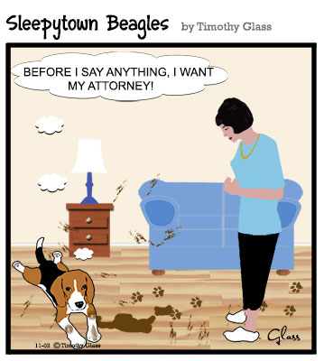 Sleepytown beagles Cartoon