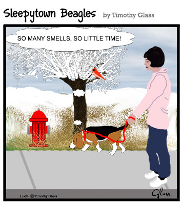 Sleepytown beagles Cartoon
