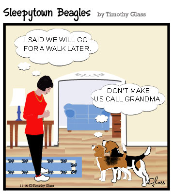 Sleepytown beagles Cartoon