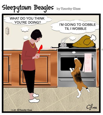 Sleepytown beagles Cartoon